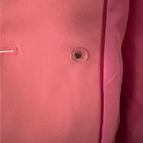 NWT J. Crew Factory Drapey Twill Double-Breasted Suit Blazer Power Mauve Pink 12 - Picture 6 of 11